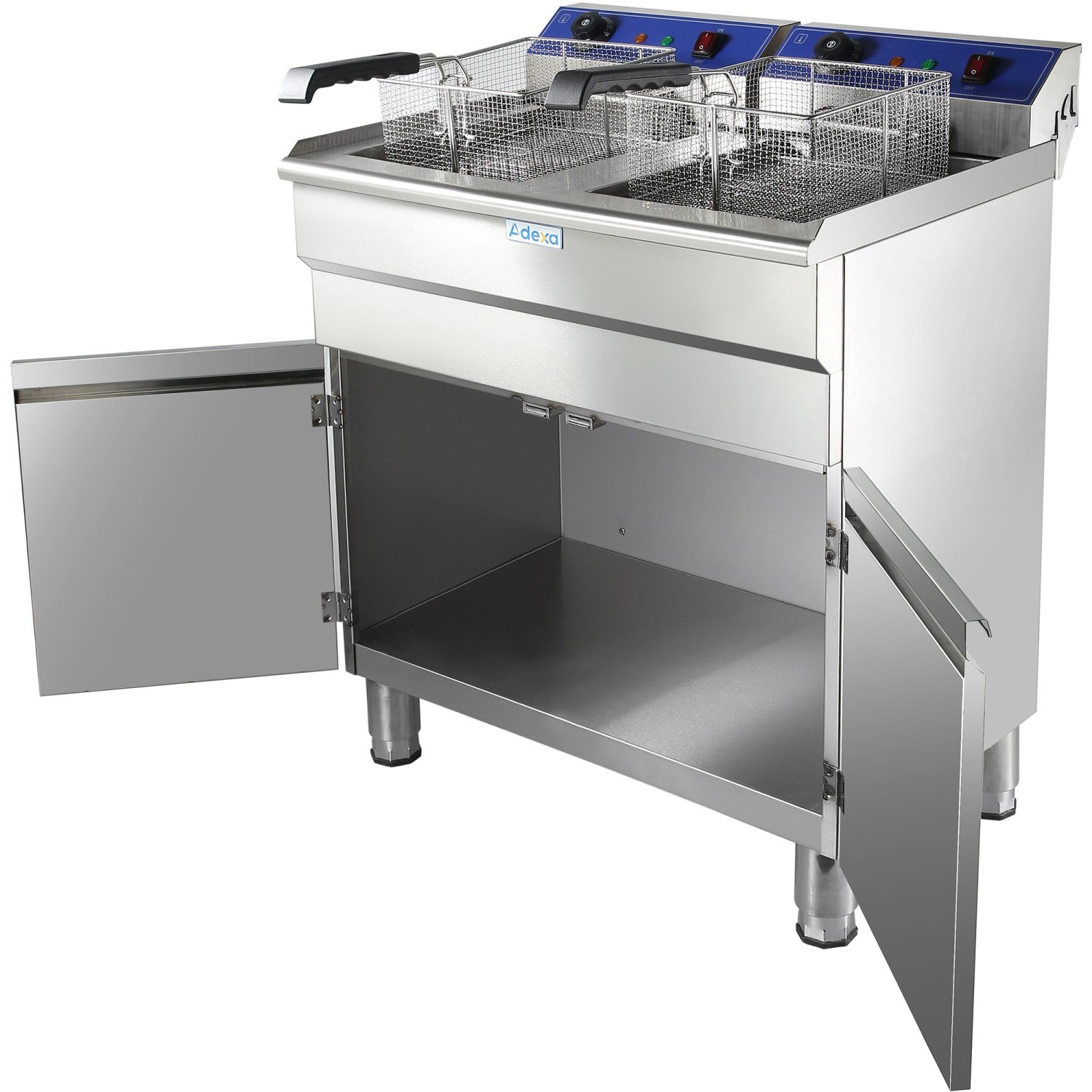 Commercial Fryer Double Electric 32 litre 10kW Free standing HEF162C