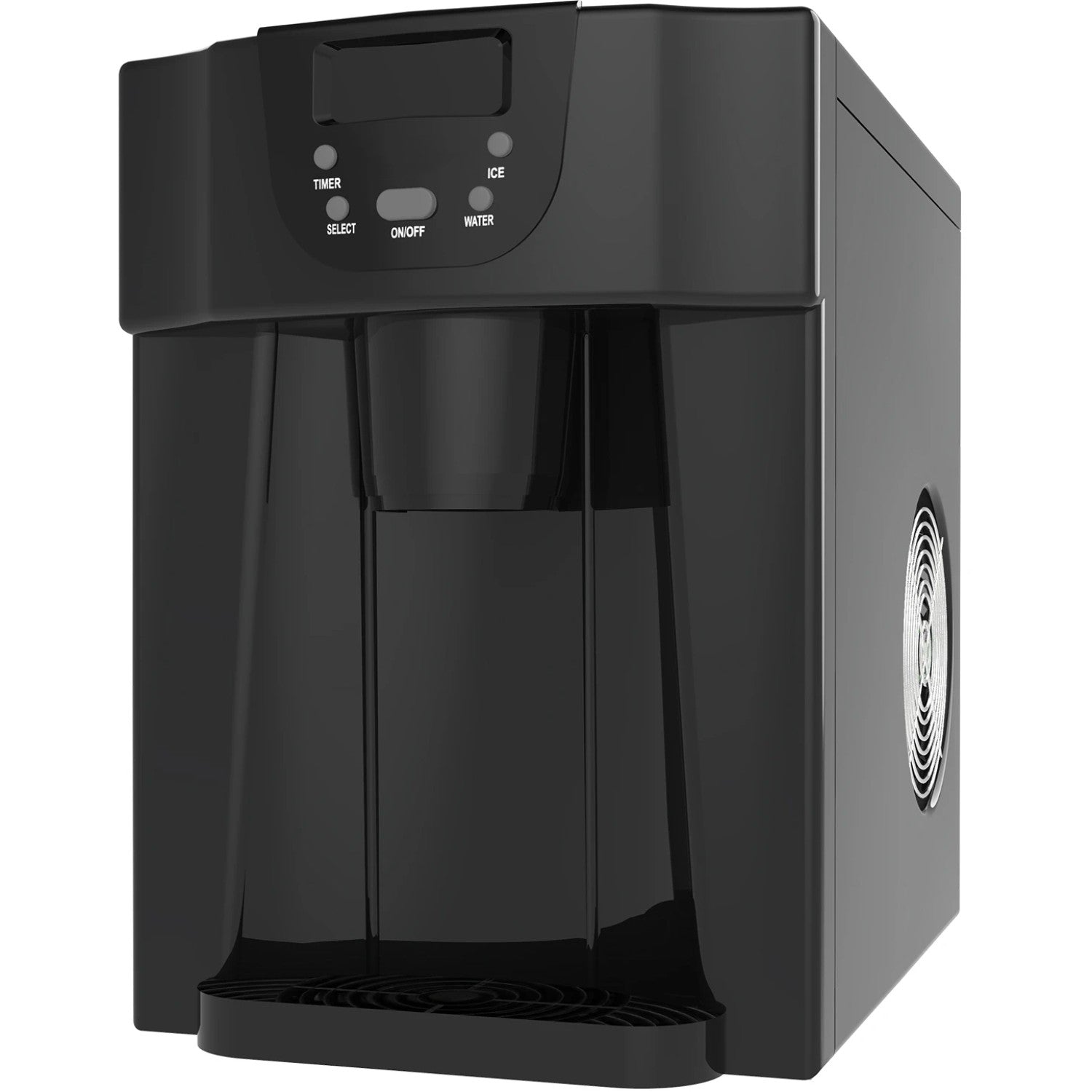 2-in-1 Ice Maker &amp; Cold Water Dispenser Countertop 12kg/24h 0.6kg bin HZB12E