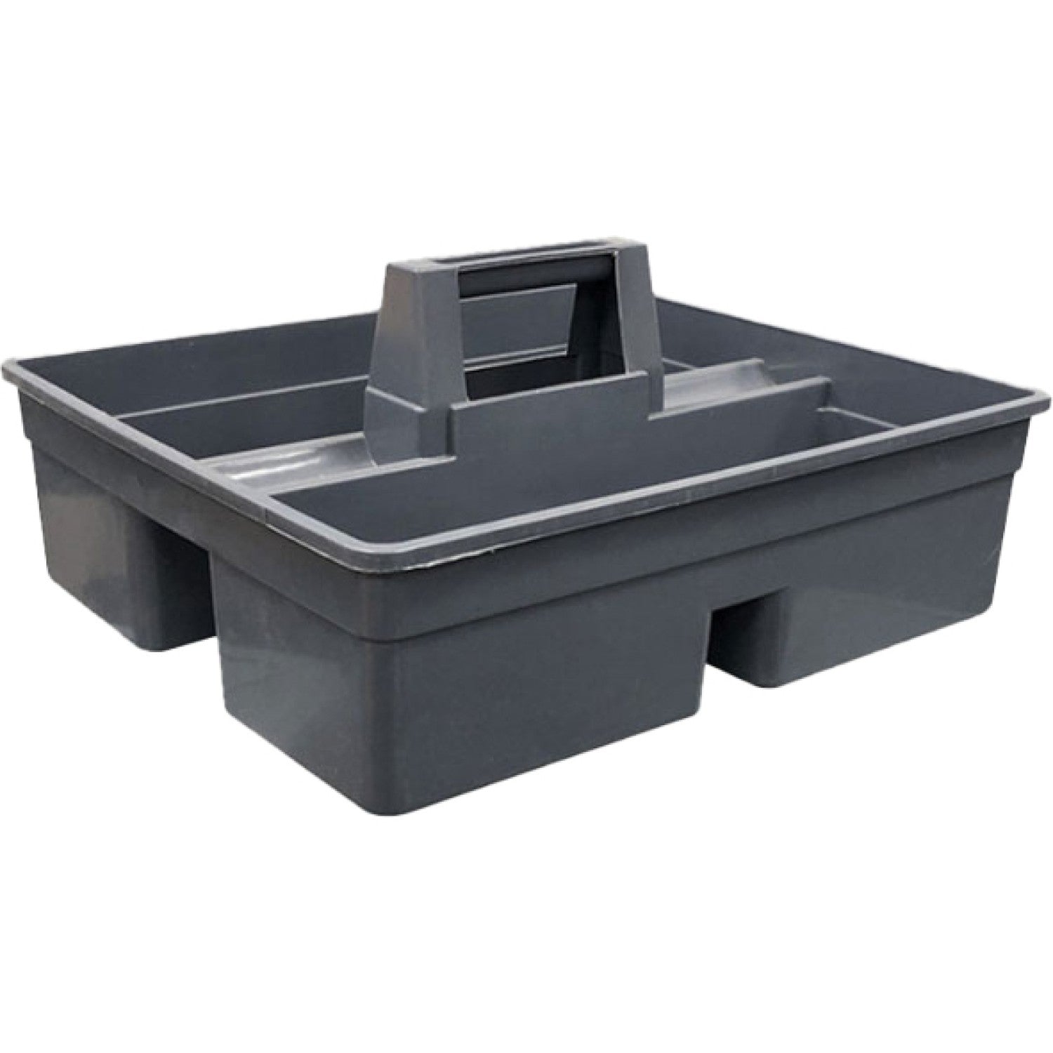 Heavy-Duty Polypropylene Cleaning Caddy Bucket with Handle 385x335x170mm Gray JGM1008
