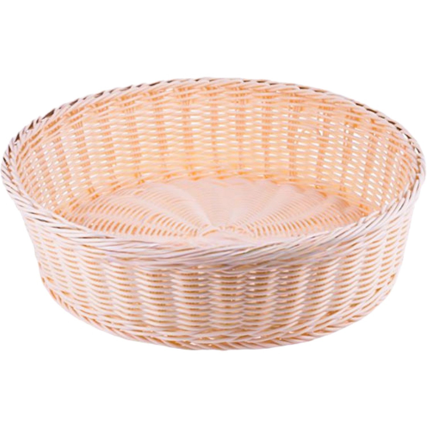 Round Poly Wicker Bread Basket 400x100mm JGM510