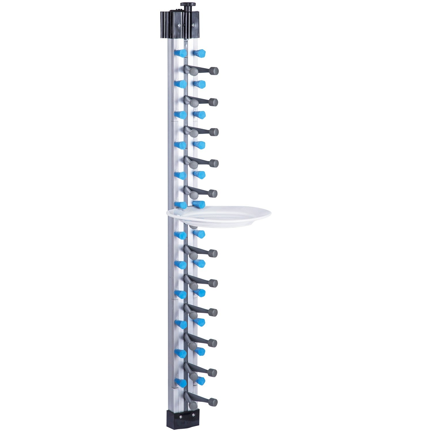 Commercial 12-Plate Wall-Mounted Plate Rack 120x100x1015mm JWWM12