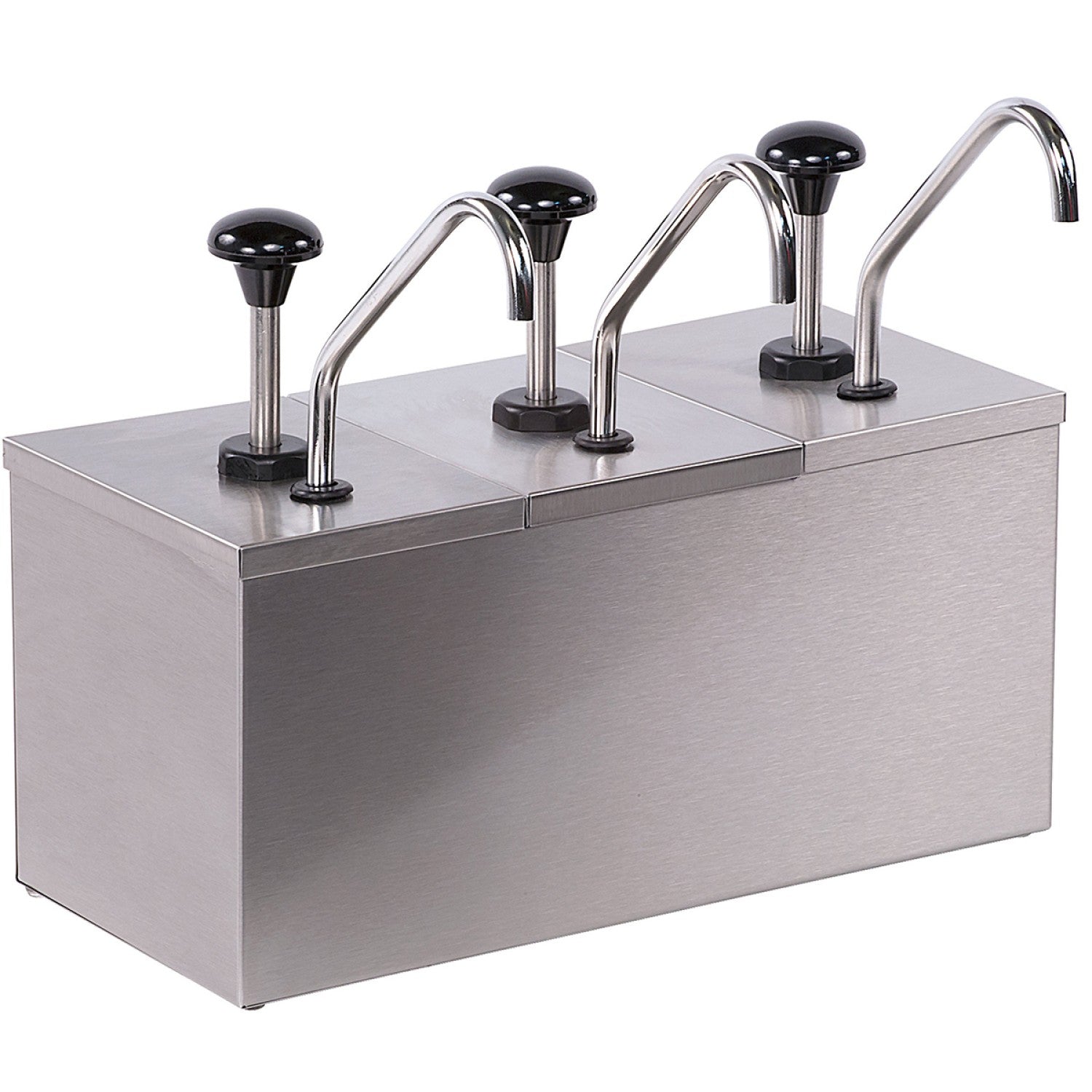 Commercial Condiment/Sauce Dispenser 3 pumps Stainless steel JZS003