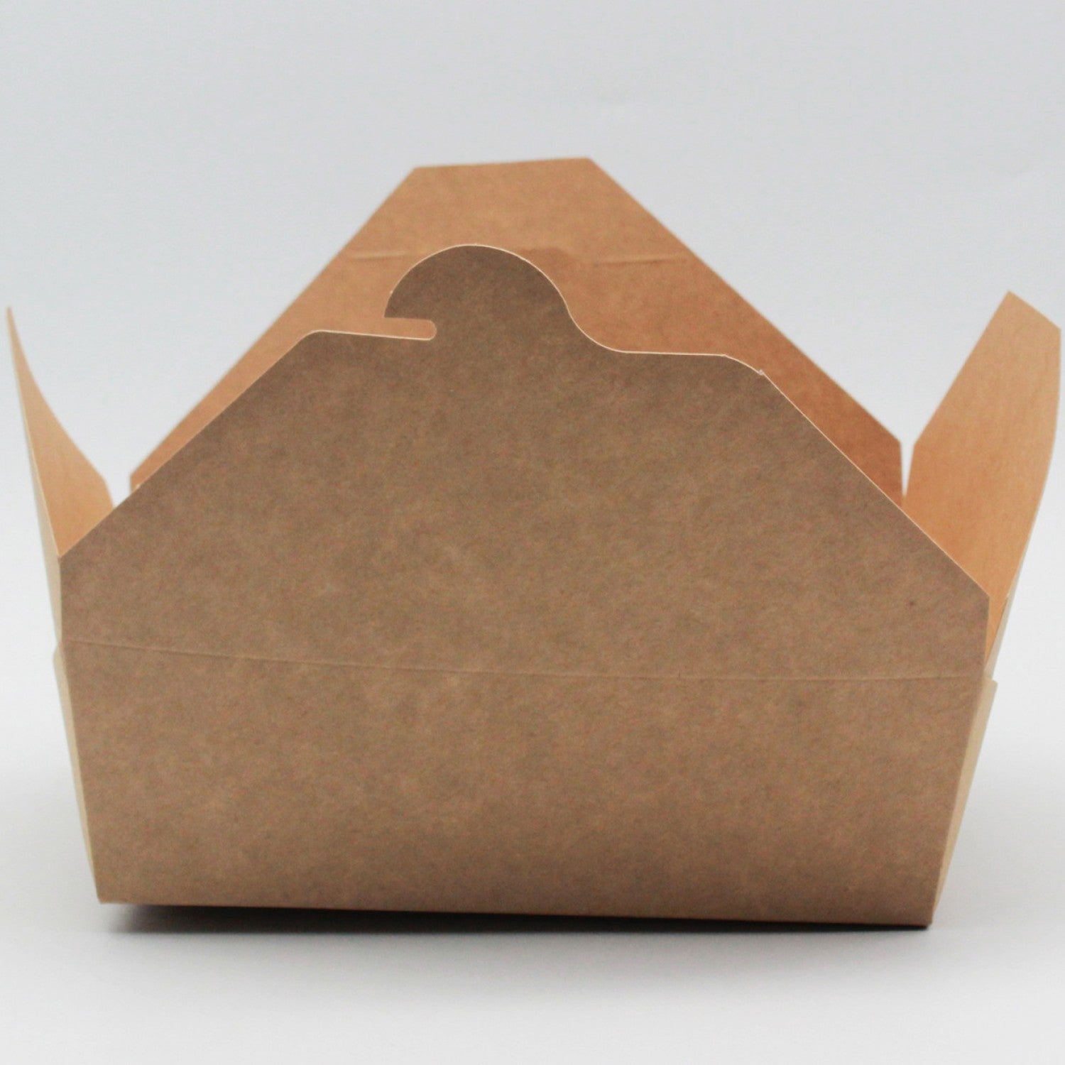 300pcs Kraft Lunch Box 2000ml PE KPLB2000