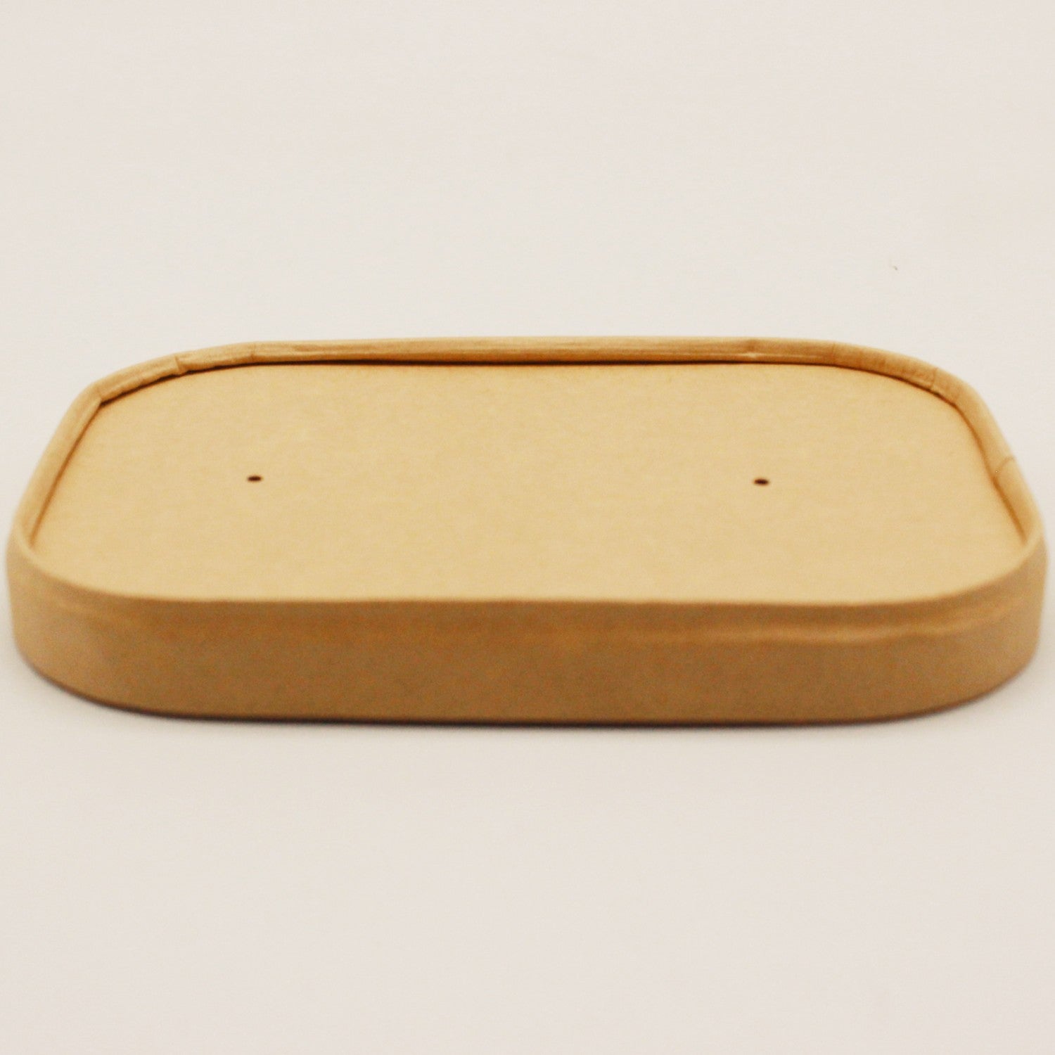 300pcs Kraft Lids for Rectangular Bowl PE KPRLID