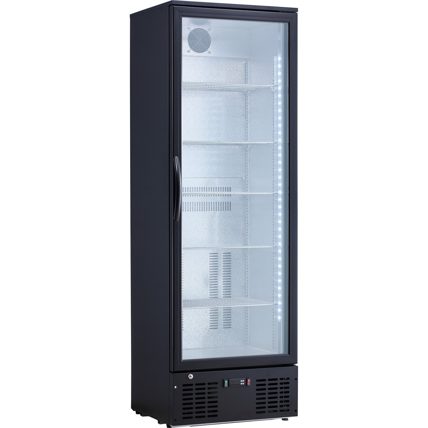 Commercial Bar bottle cooler Upright Single door 300 litres Black LG310H