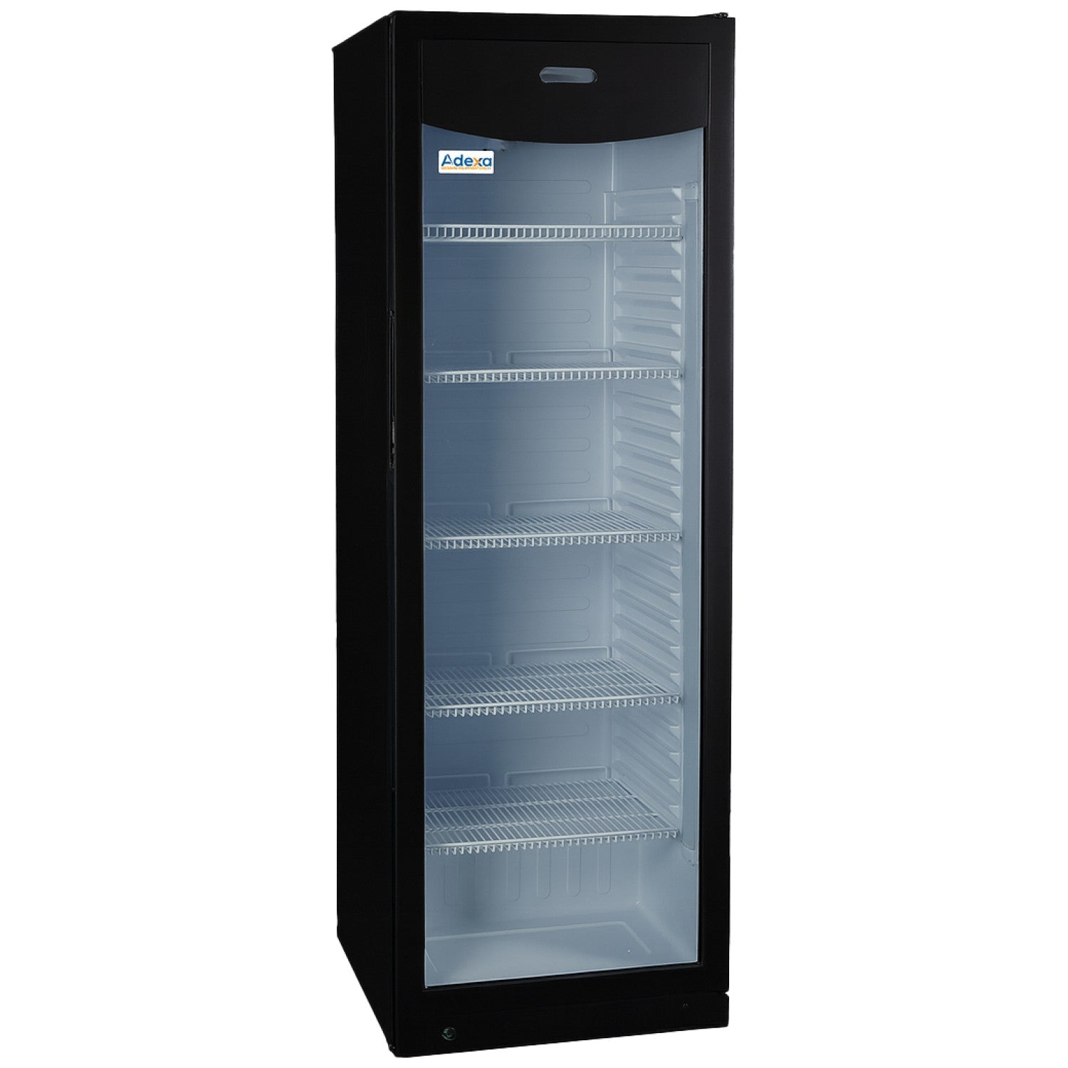 Commercial Bottle Cooler 382 Litres Upright Cabinet Glass Door Black LSC382WL