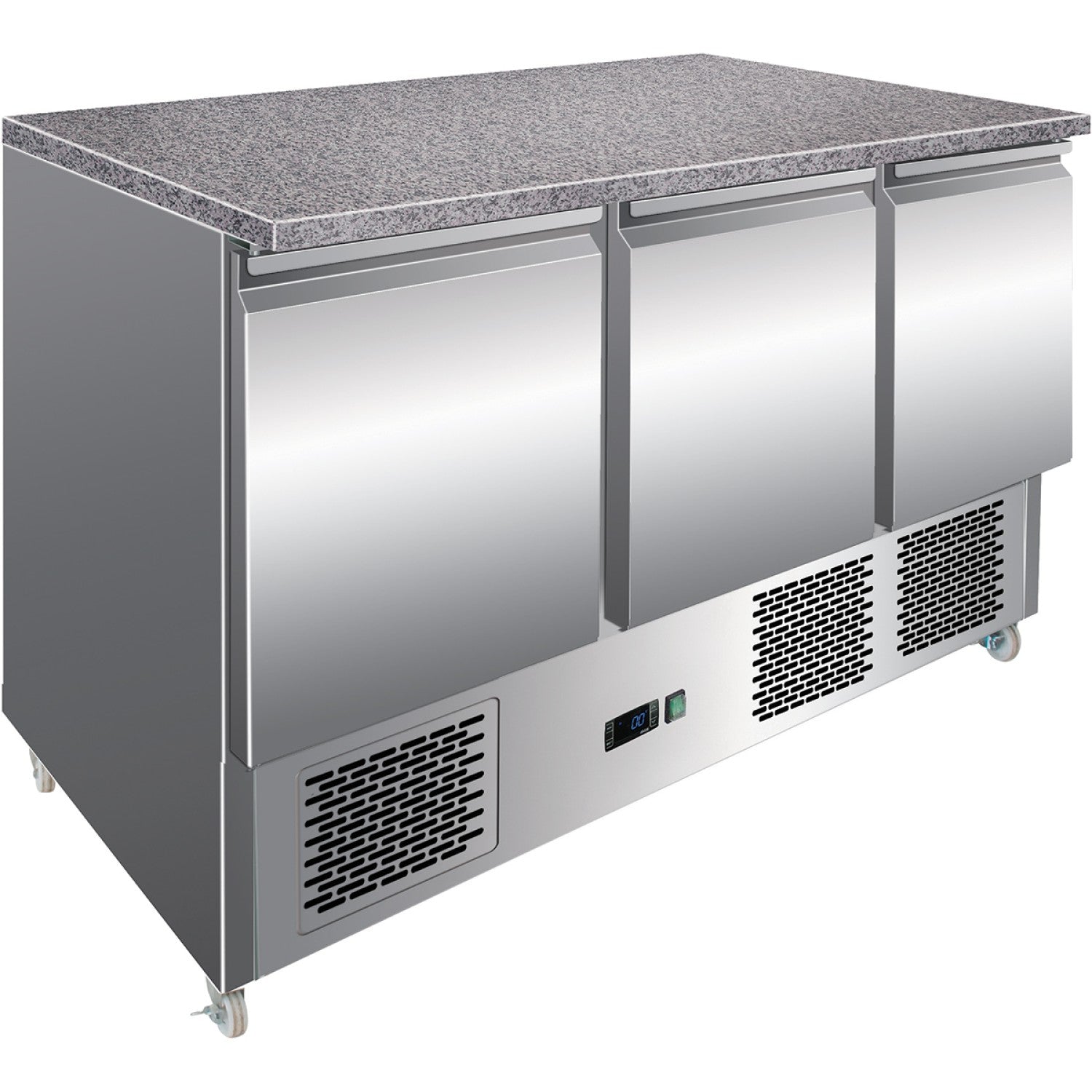 Refrigerated Prep Counter Marble top 3 doors MTS93