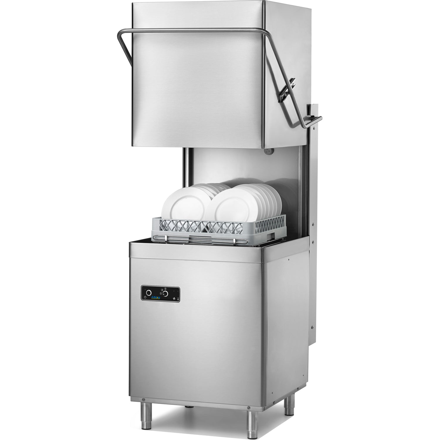 Passthrough Dishwasher Premium 500mm basket 48 baskets/hour Detergent dosing pump 400V ADX10T