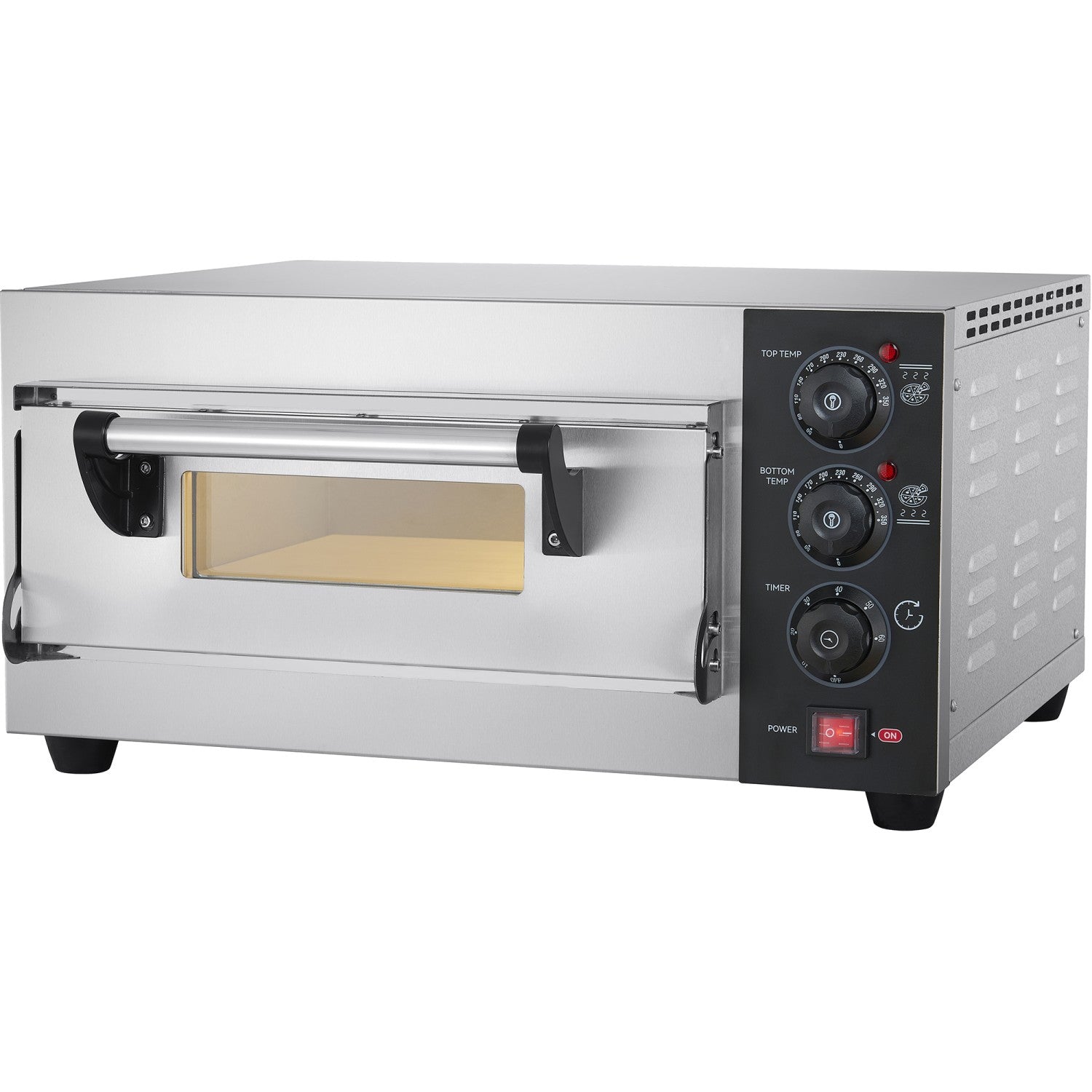 Commercial Pizza oven Electric 1 chamber 400x400mm 350°C Mechanical controls 2.6kW 230V PS441