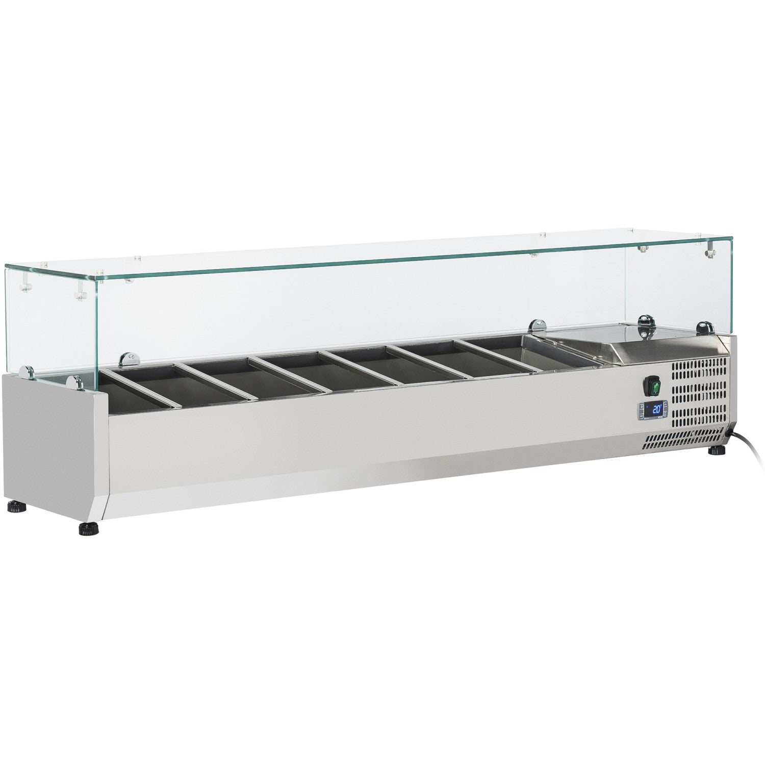 Refrigerated Servery Prep Top 1500mm 7xGN1/4 Depth 330mm THV1500/330