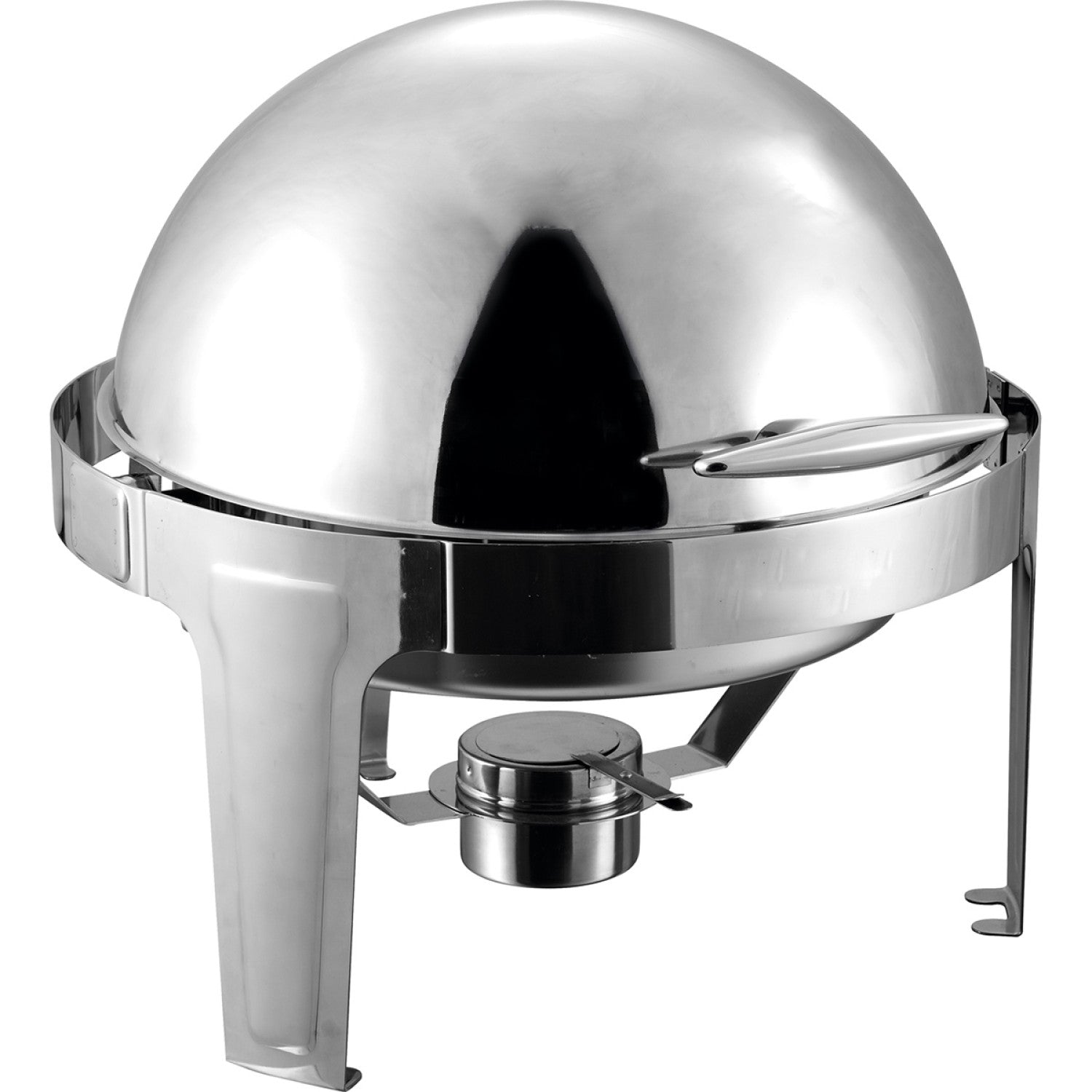 Roll top Chafer Round Stainless steel Mirror polish 6 litres RA2101B