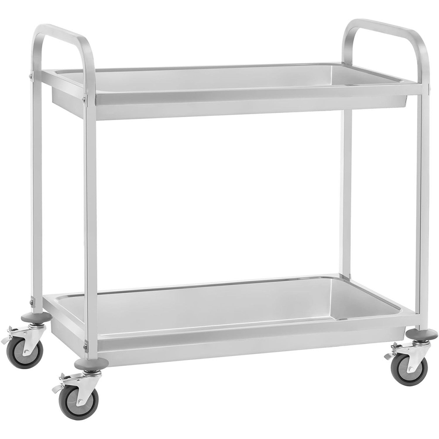 Deep Tray Serving/Service/Clearing Trolley Stainless steel 2 tier 810x460x850mm RDT2B