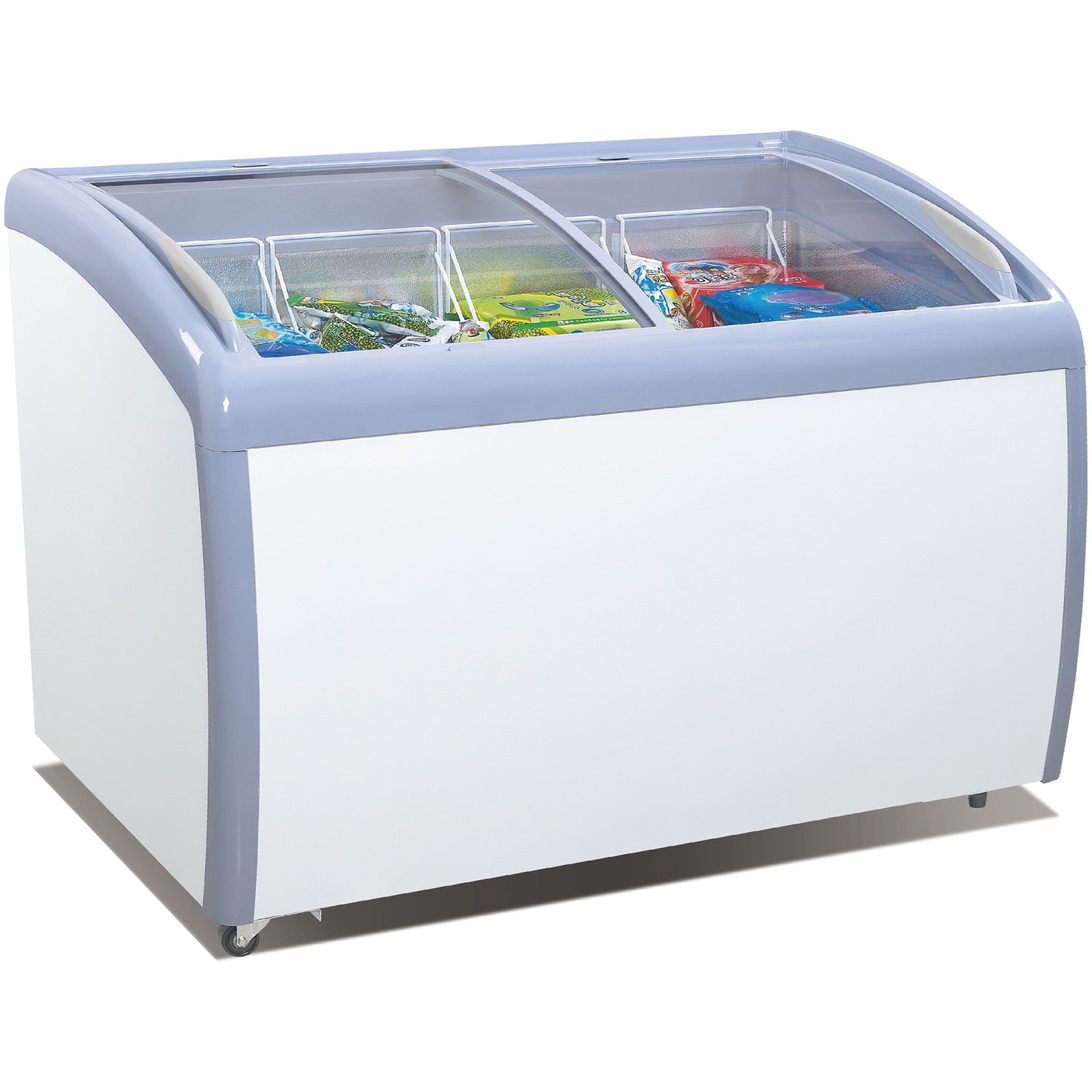 Commercial Display Chest freezer Curved sliding glass lid 330 litres RI460A