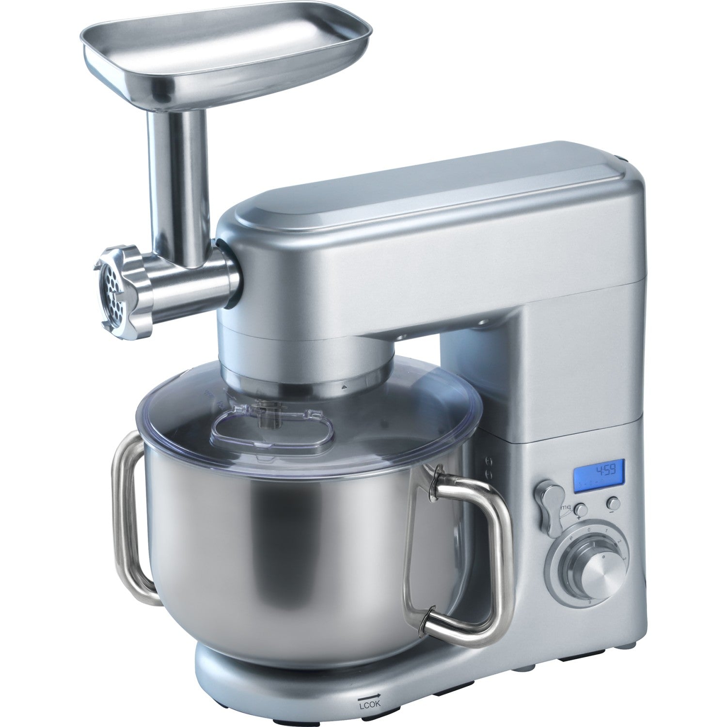 Professional Countertop Planetary mixer 10 litres with Meat grinder &amp; Sausage &amp; Pasta maker 1.5kW Stainless steel SM2088G
