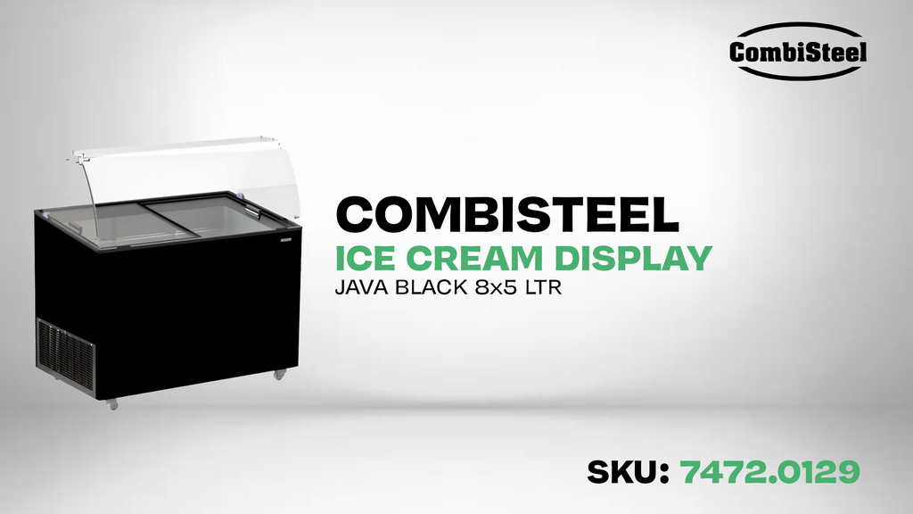 CombiSteel ICE CREAM DISPLAY CORISCA BLACK 6X5 LTR