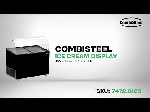 CombiSteel ICE CREAM DISPLAY JAVA BLACK 8x5 LTR