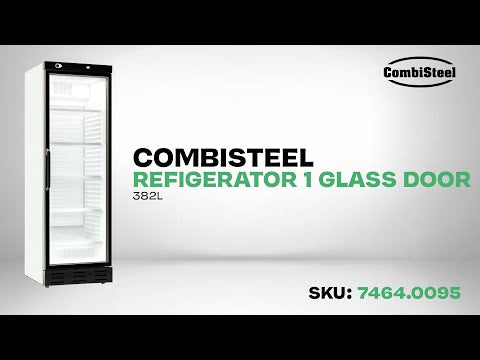 CombiSteel REFRIGERATOR 1 GLASS DOOR 382L