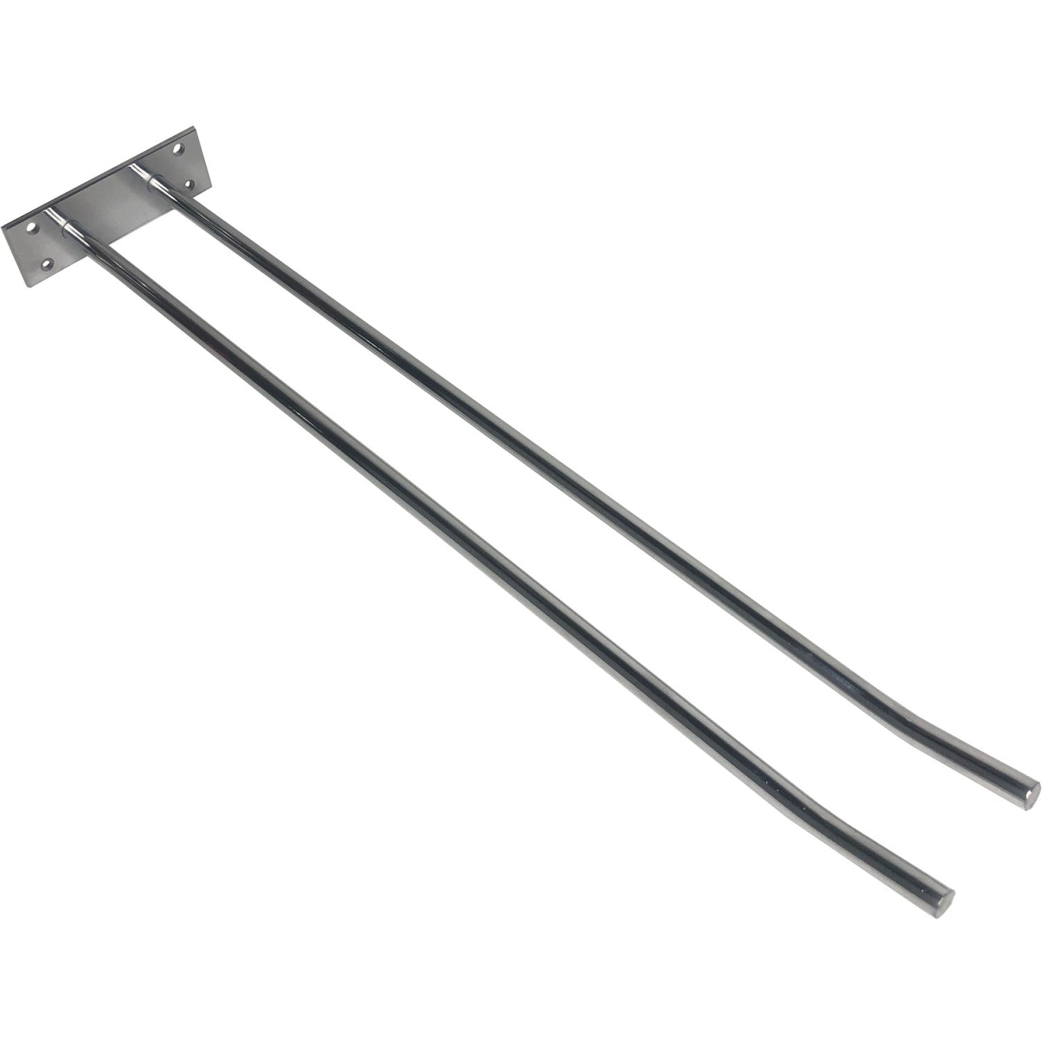 Wine Glass Rack Silver Wall mounted Length 400mm 4 wine glasses WGA18500400S