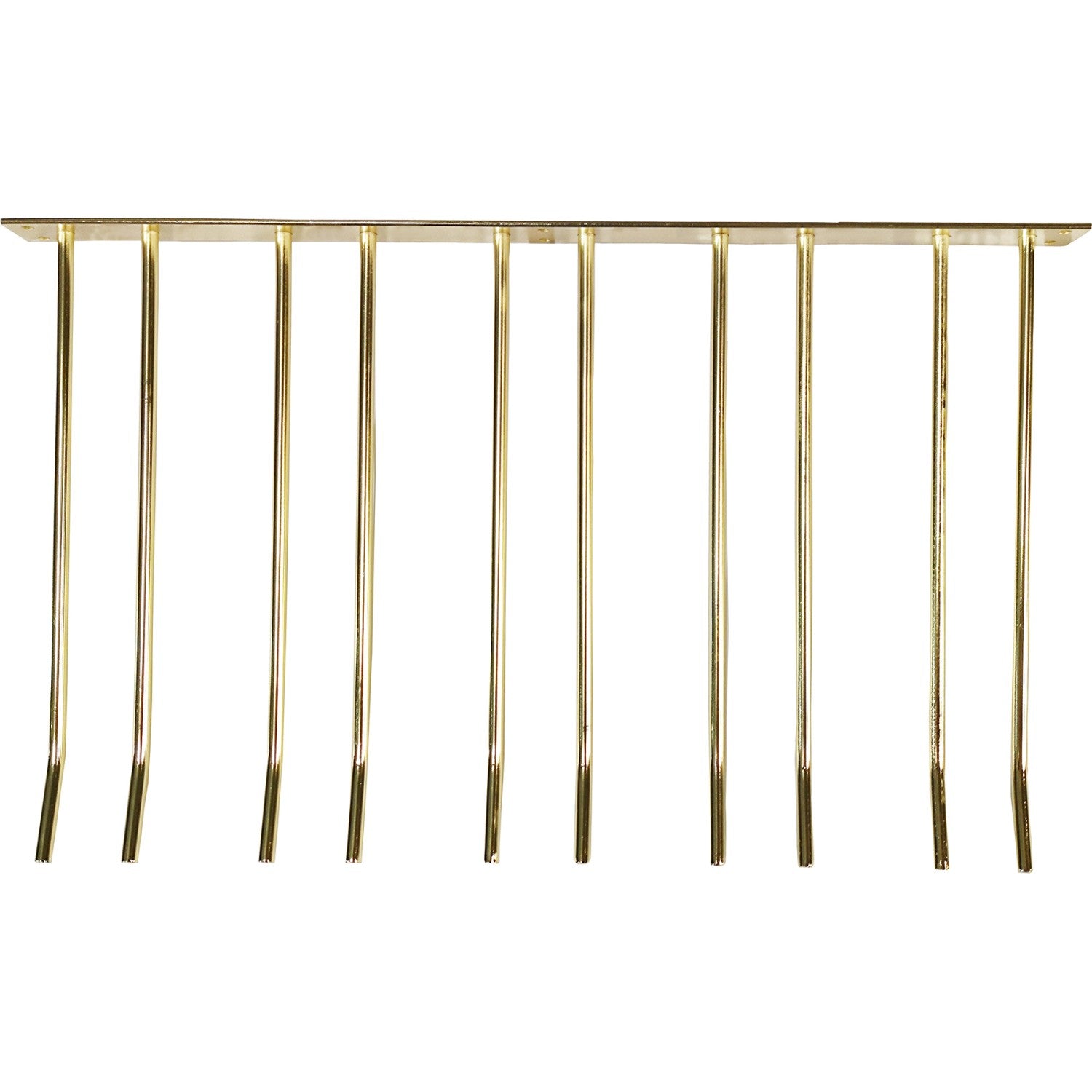 Wine Glass Rack Gold Wall mounted Length 300mm 15 wine glasses WGA58500300G