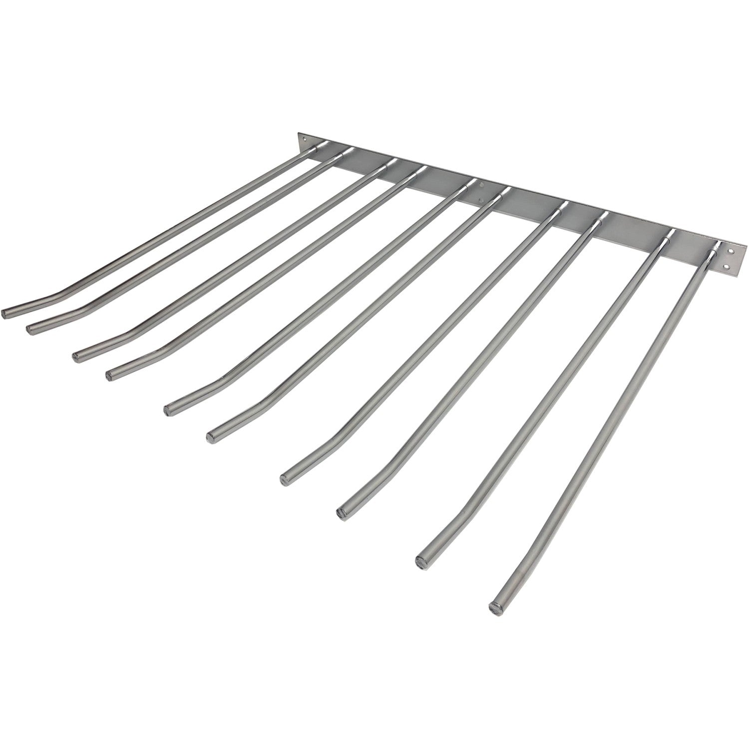 Wine Glass Rack Silver Wall mounted Length 400mm 20 wine glasses WGA58500400S