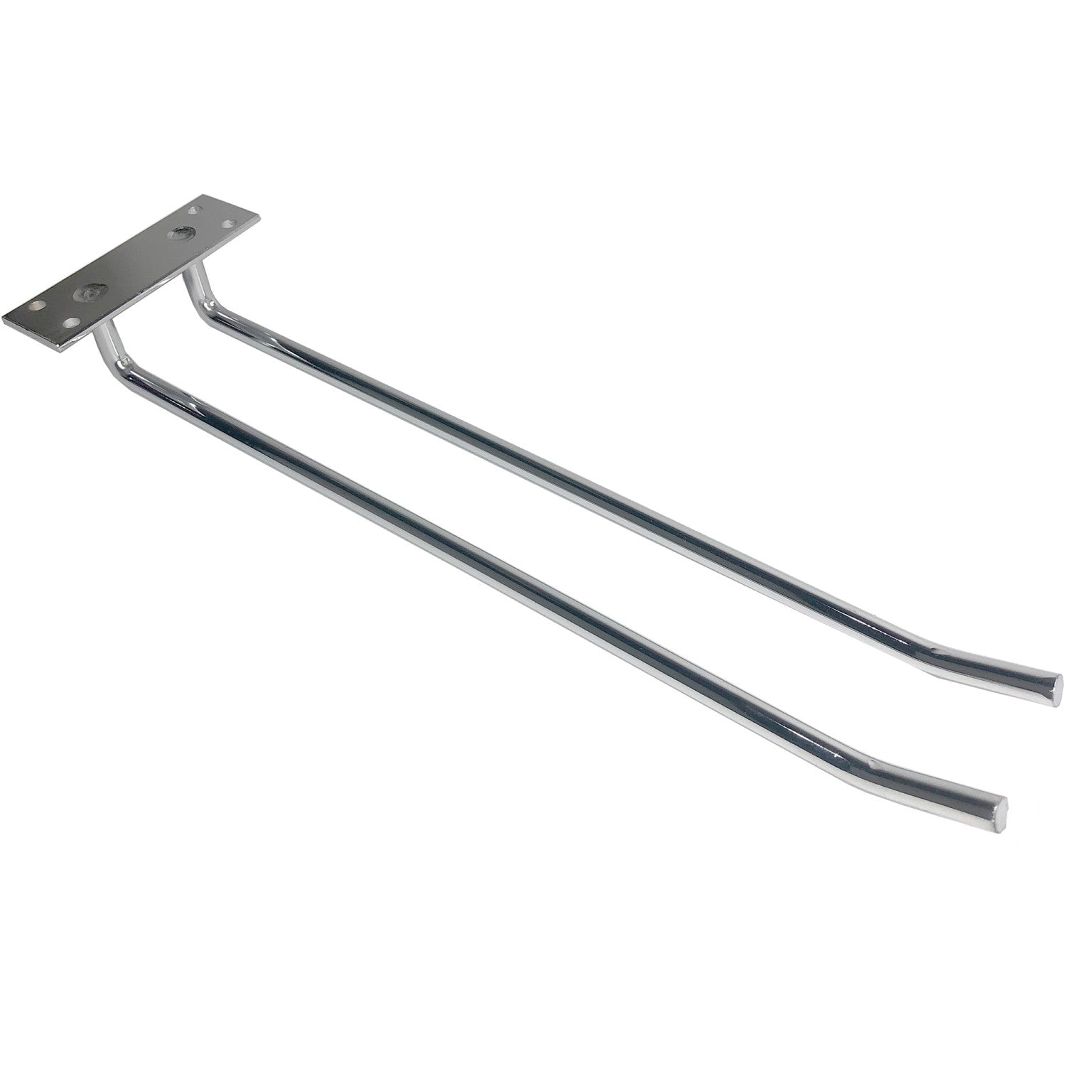 Wine Glass Rack Silver Ceiling mounted Length 400mm 4 wine glasses WGB18500400S