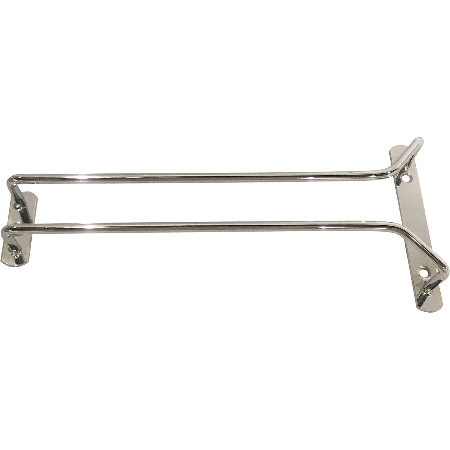 Wine Glass Rack Silver Ceiling mounted Length 250mm 3 wine glasses WGR110S