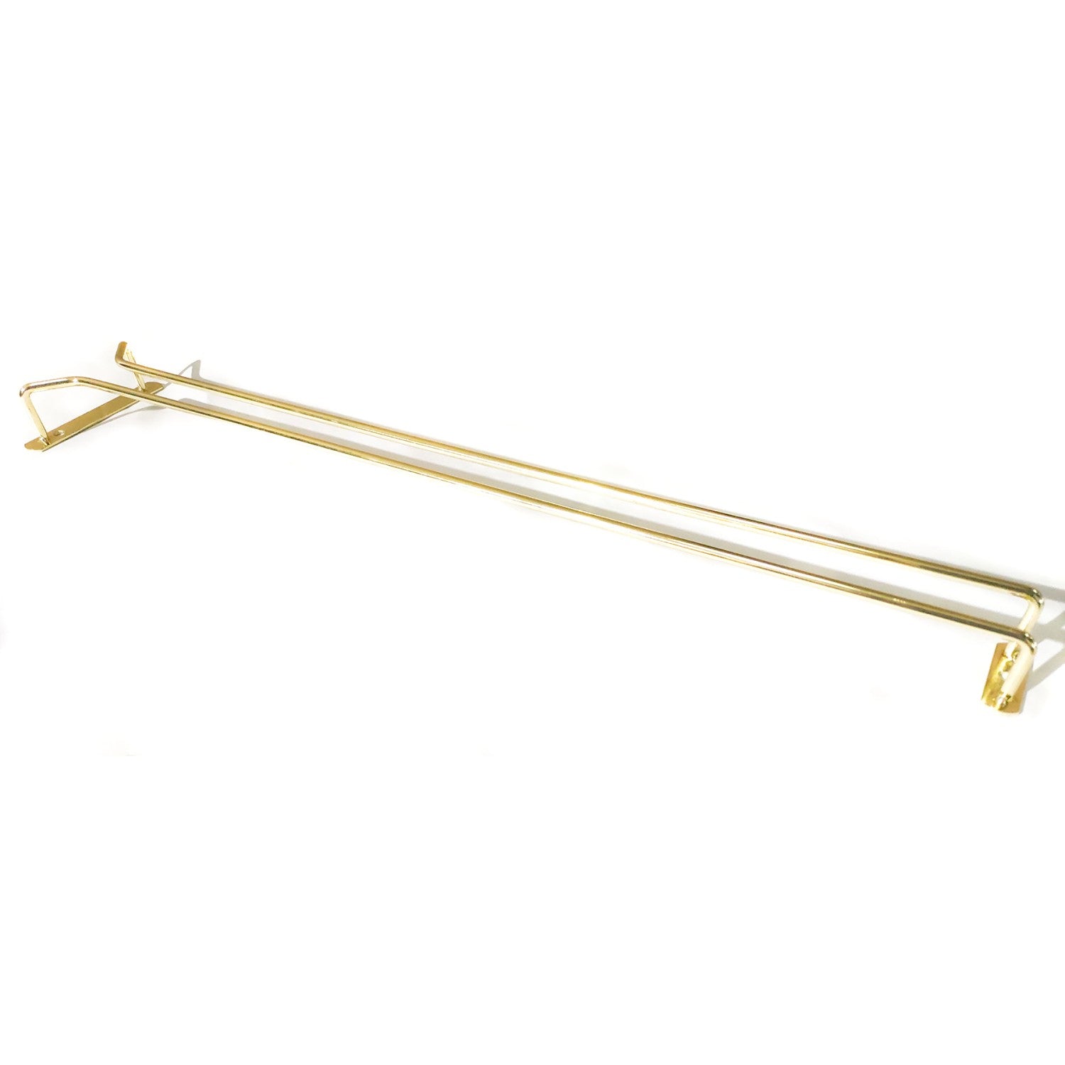 Wine Glass Rack Gold Ceiling mounted Length 600mm 7 wine glasses WGR124G