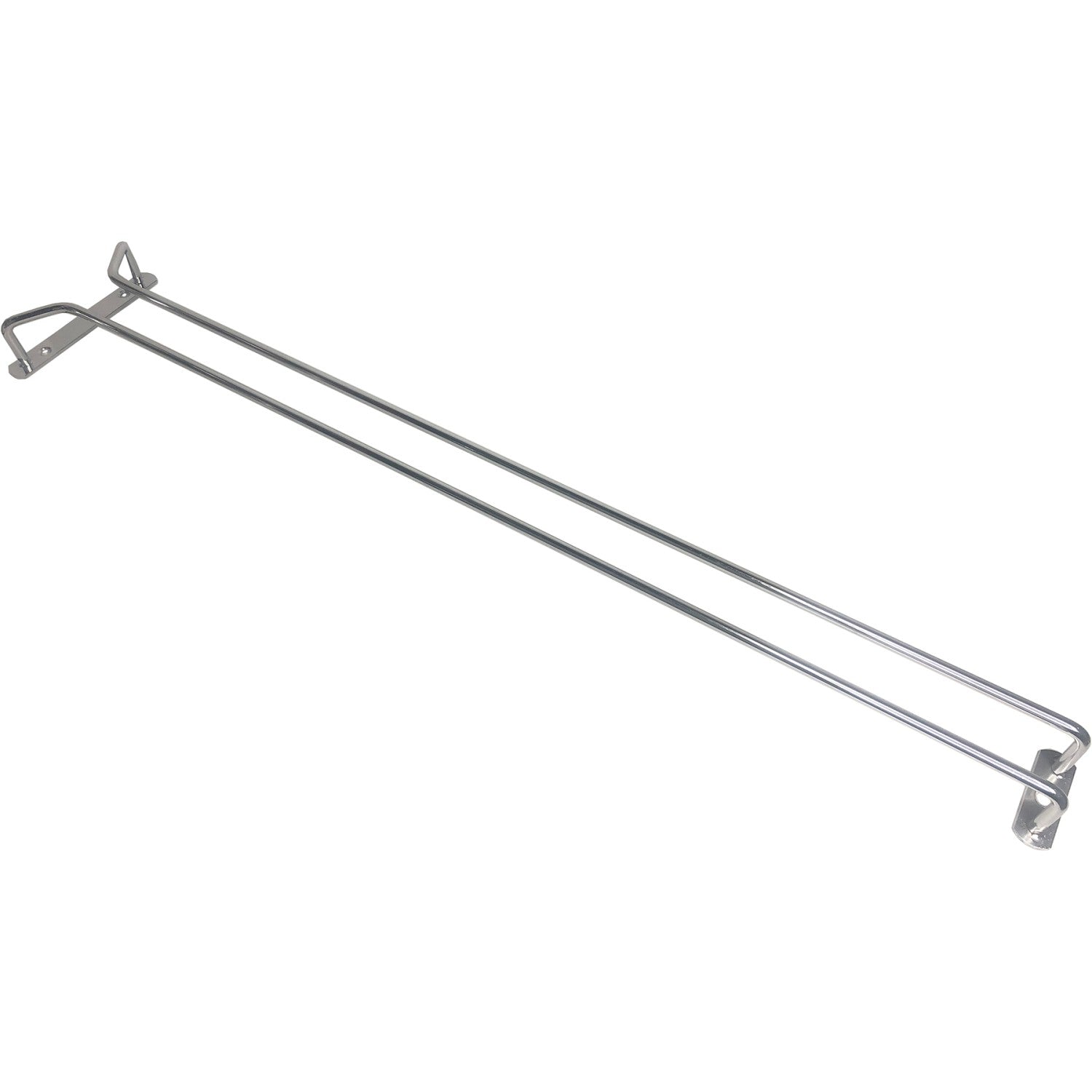 Wine Glass Rack Silver Ceiling mounted Length 600mm 7 wine glasses WGR124S