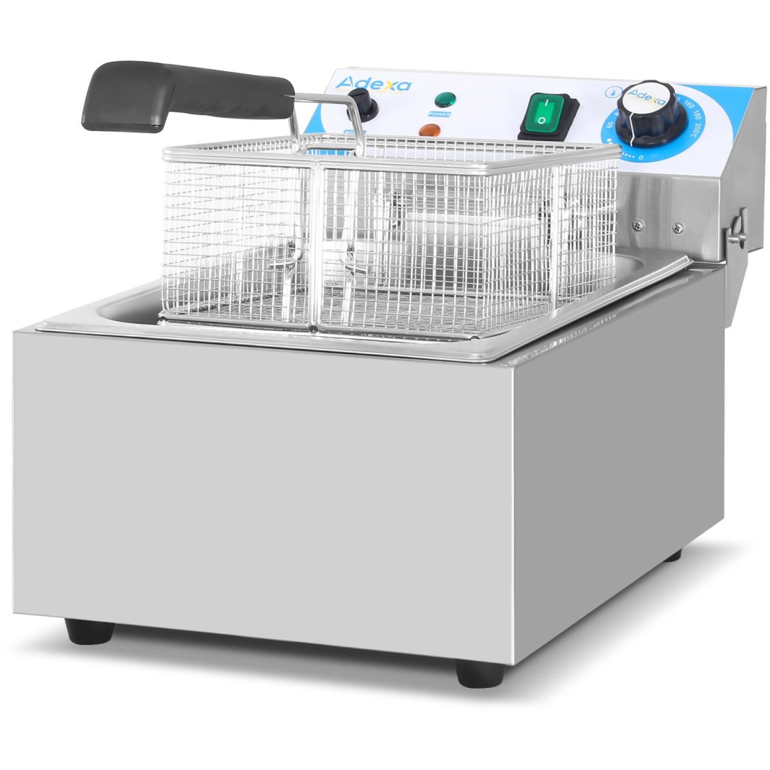 Commercial Deep Fat Fryer 10 Litres 3kW Countertop 430x280x335mm WH121A