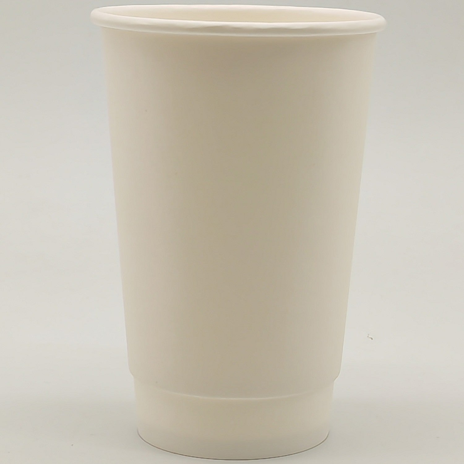 500pcs Compostable Coffee Cups Double wall 16oz/473ml White WHDW16OZ