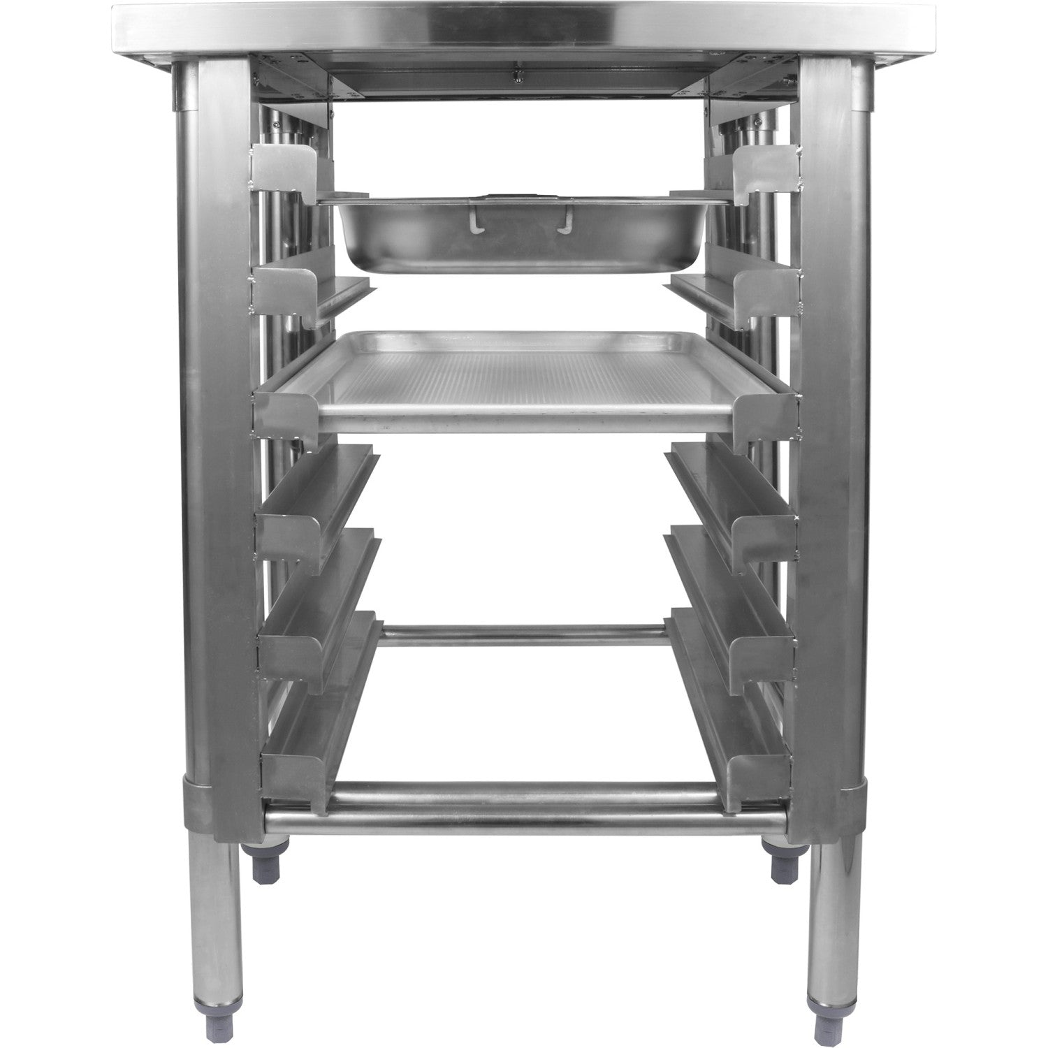 Commercial Equipment Stand with 6 Tier Tray Rack GN1/1 Marine Edges 1200x600x900mm WHMTR60120