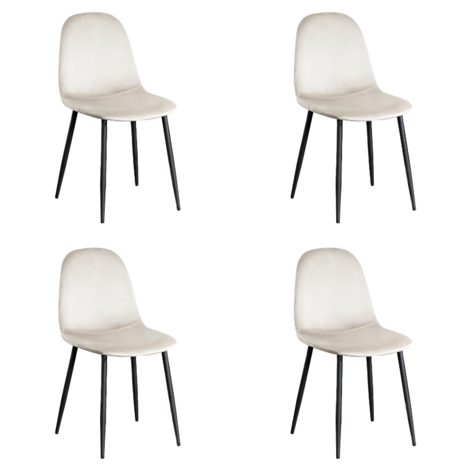 Velvet Dining Chair Beige WW088BEIGE