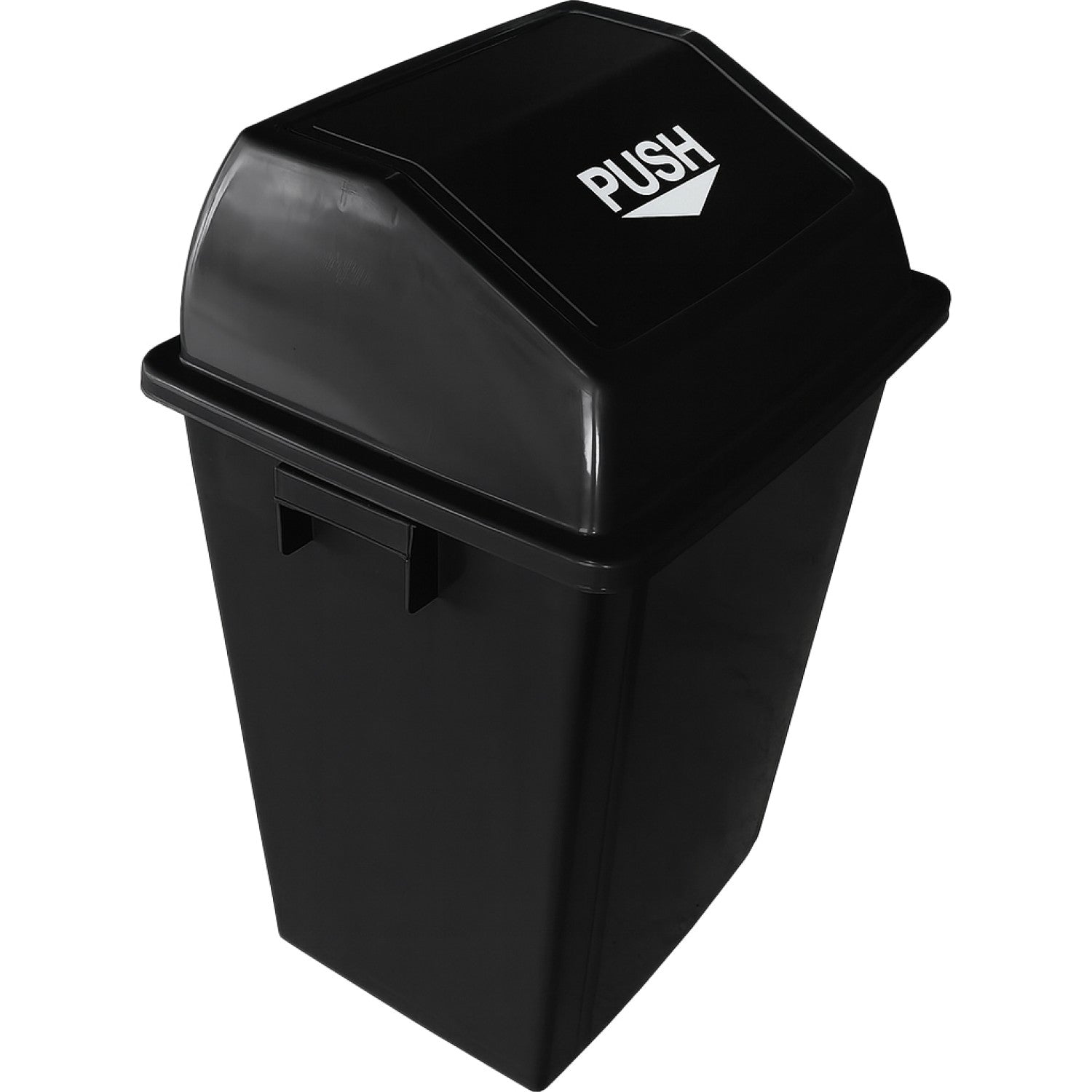 Square Push Lid Bin 60 Litres Black XDL60B6BLACK