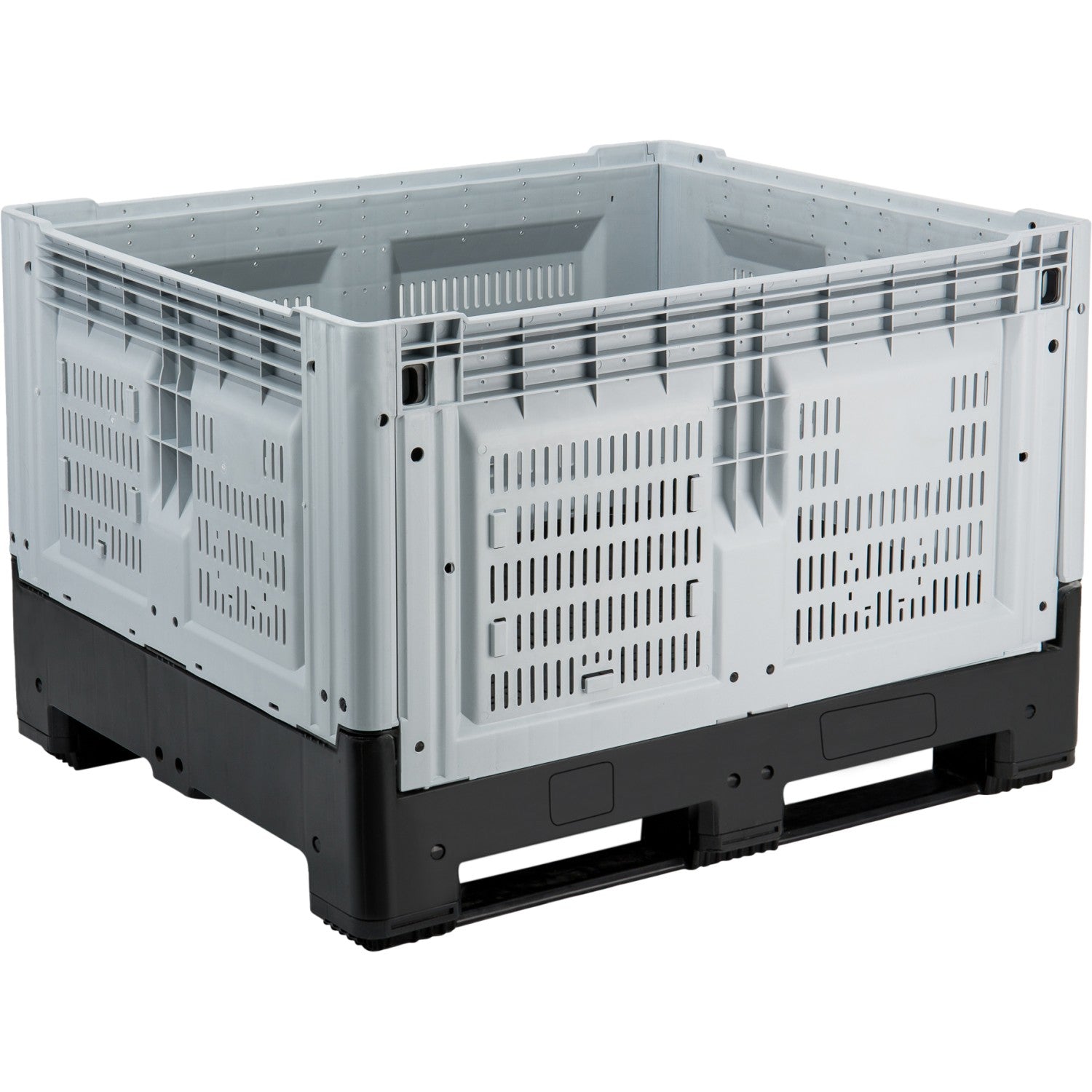 Vented Plastic Pallet Box 790h x 1000w x 1200d mm XDP1210KWGRAY