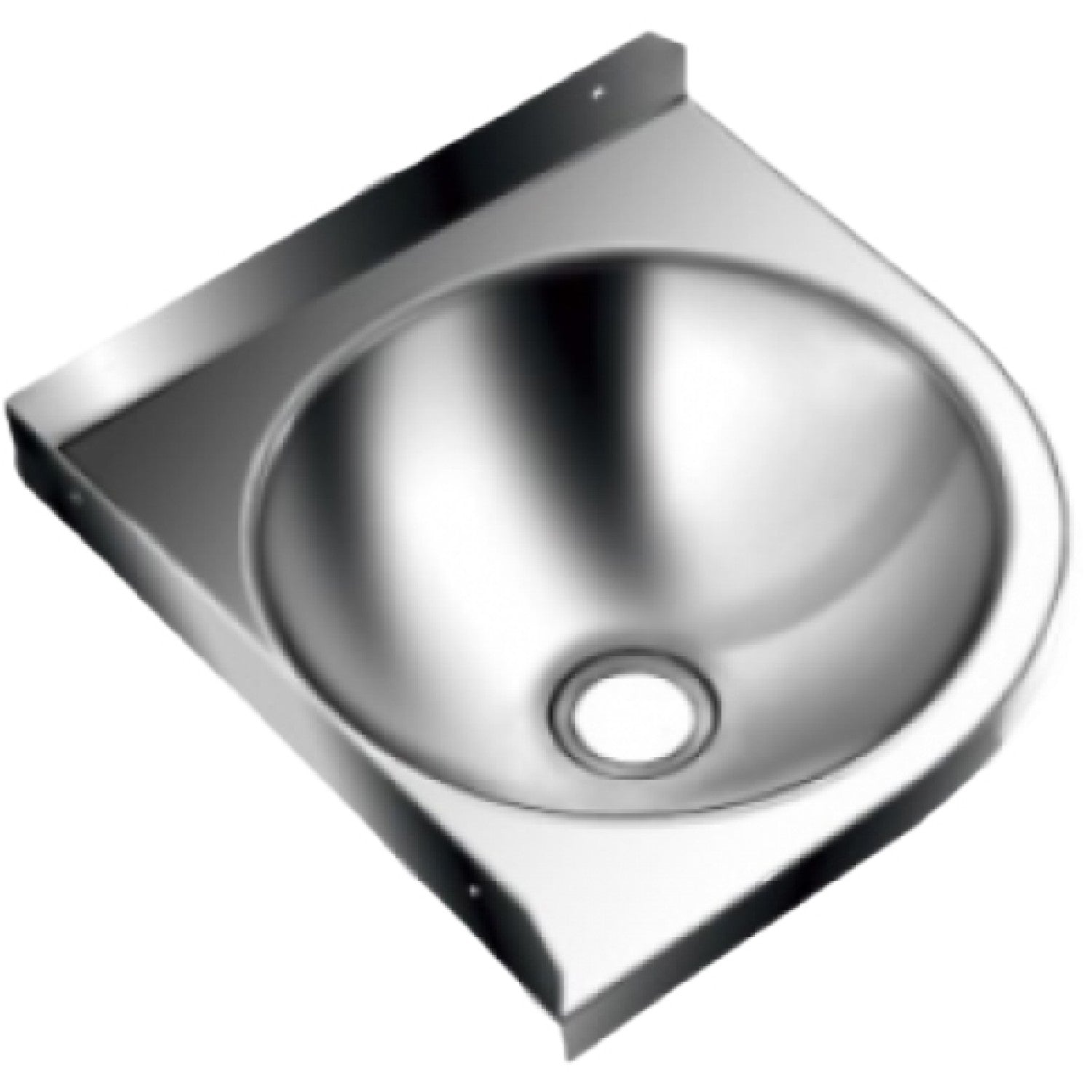 Wall-Mounted Stainless Steel Hand Wash Sink 400x400mm YLST441