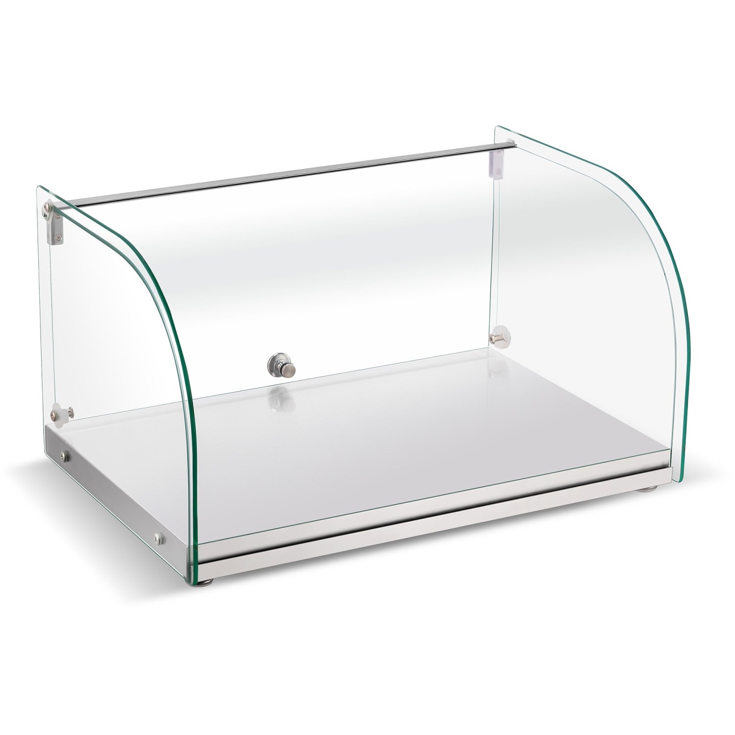 Neutral Display Case Curved 550x380x312mm Stainless steel frame ZW25RSS