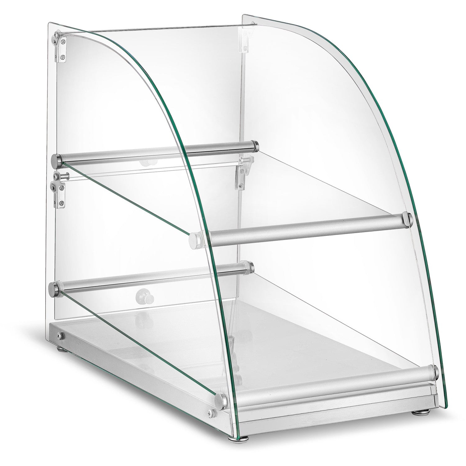 Neutral Display Case Curved 2 tier 360x605x515mm ZW70SS