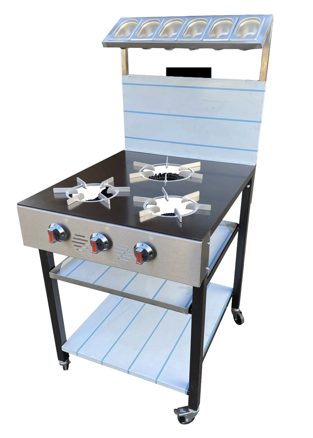 3 Burner Commercial Gas Cooker – Ideal for Restaurants & Takeaways