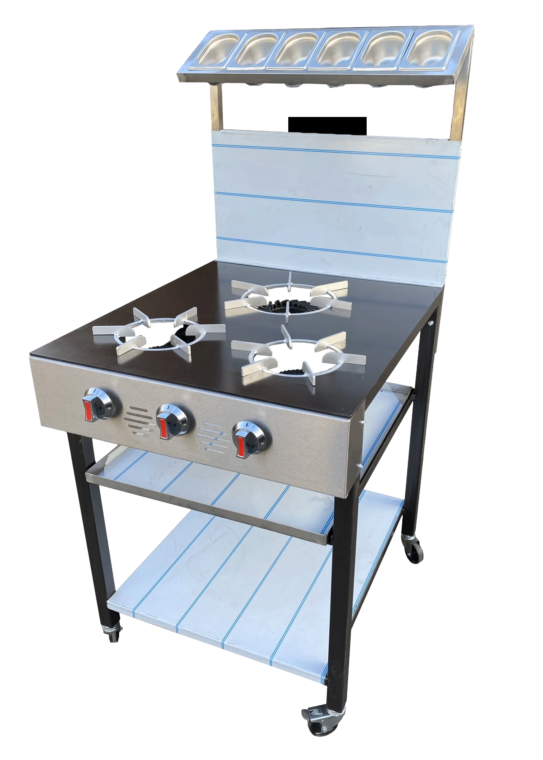 3 Burner Commercial Gas Cooker – Ideal for Restaurants & Takeaways