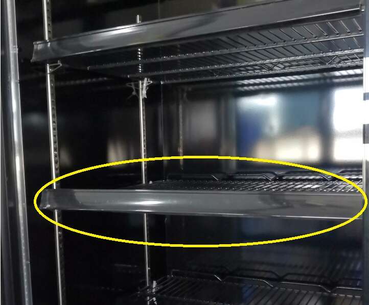 CombiSteel PRICECARD HOLDER BLACK MIDDLE SHELVES 7455.2115