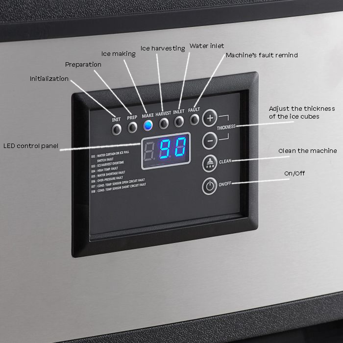 CombiSteel ICE CUBE MAKER 95KG/24H