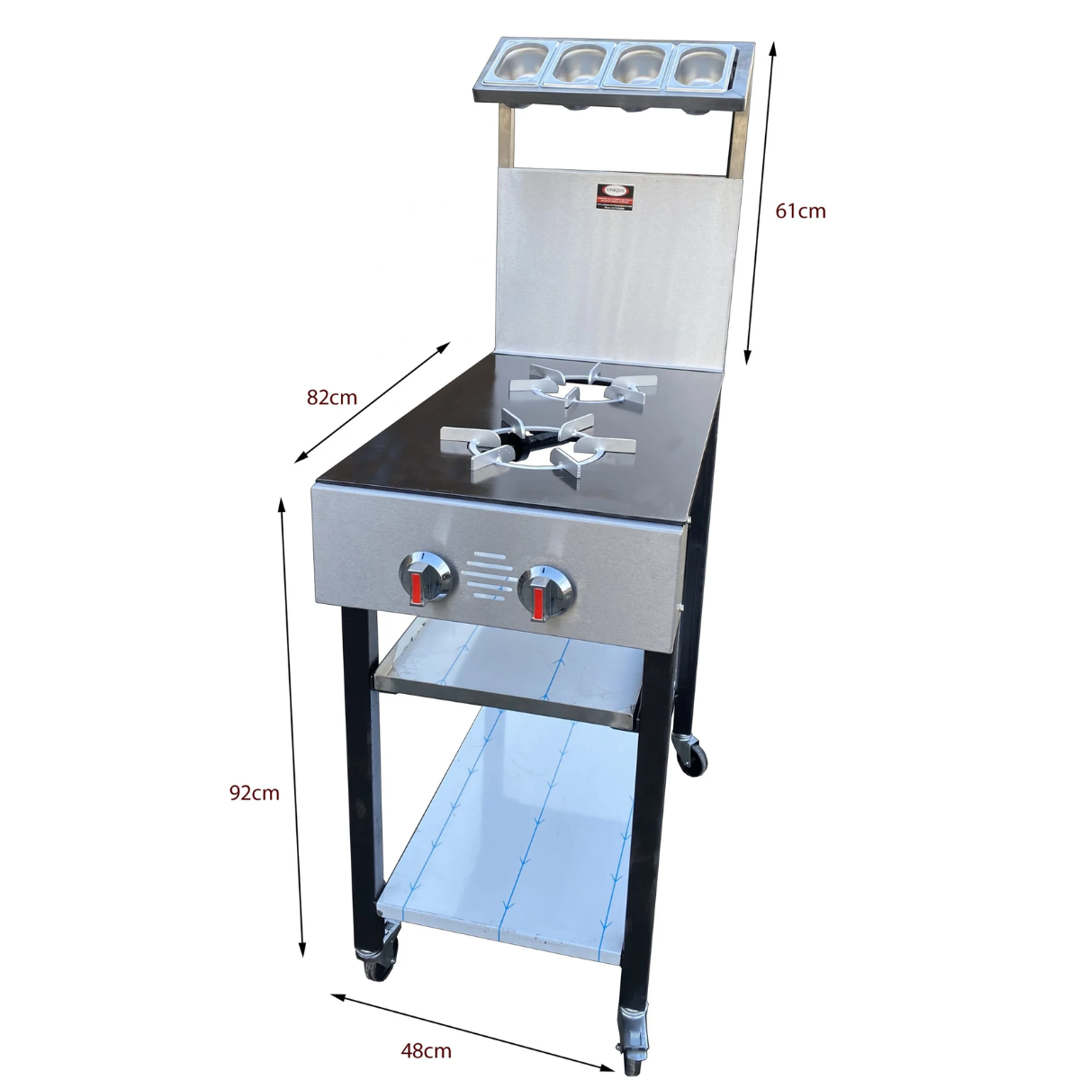 Commercial 2 Burner Gas Cooker